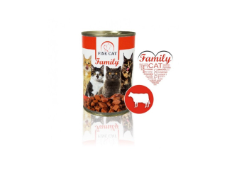 FINE CAT Family konzerva pro kočky s HOVĚZÍM 415g prodejna