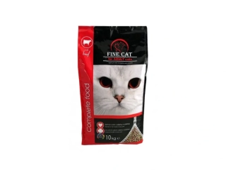 FINE CAT granule pro kočky s hovězím 10kg