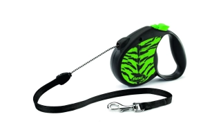Vodítko FLEXI Safari tygr M lanko 5m/20kg zelená PRODEJNA