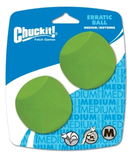 Hračka pes Chuckit Erratic Ball M 6cm/2ks