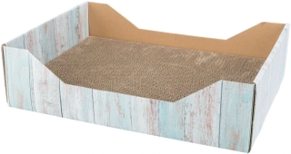 Škrabací pelech s catnipem, 45 x 12 x 33 cm, karton PRODEJNA