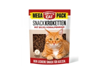 Perfecto Cat MEGA PACK snack Kroketten 20,5% s Alpským hovězím 150g