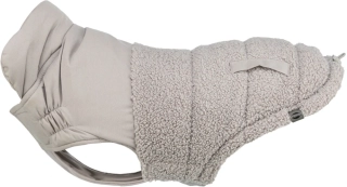 Zimní vesta AJOU s kožíškem, šedá XS: 27cm, hruď: 37-43cm, krk: 32cm PRODEJNA