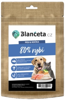 Blančeta - Pes & Kočka doplňkové krmivo pro všechny životní fáze 80% rybí 500g