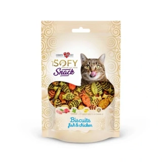 Pochoutka Aiko Cat SOFY Snack Bisciut Fish&Chicken 50g