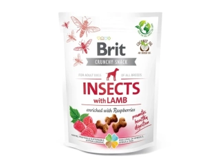 Brit Care Dog Crunchy Cracker Insects with Lamb enriched with Raspberries 200g PRODEJNA