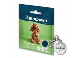 CalmDown Dog Tag Kit kovový přívěsek+1knoflík KRUUSE PRODEJNA