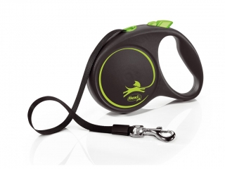 Vodítko Flexi Black Design L 5m (max 50kg) pásek zelené