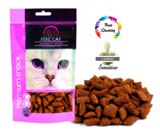 Fine Cat Plněné polštářky SENSITIVE s Jukou 80g