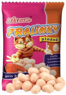 ML Mlsoun Cat pralinky lososové 40g PRODEJNA AKCE
