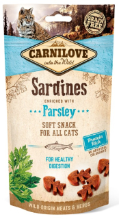 Carnilove Cat Semi Moist Snack Sardine & Parsley 50g PRODEJNA