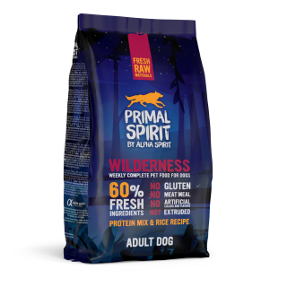 Primal Spirit Dog 60% Wilderness 1 kg PRODEJNA AKCE