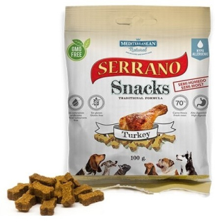 Serrano Snack Meditky tréninkové kostičky krůtí 85g