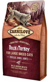 Carnilove CAT Duck & Turkey for Adult Large Cats 2kg