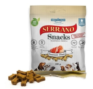 Serrano Snack Meditky tréninkové kostičky šunkové 85g