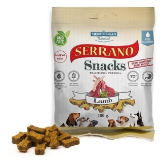 Serrano Snack Meditky tréninkové kostičky jehněčí 25ks 85g