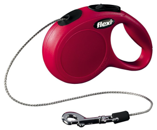 Vodítko Flexi Classic XS 3m (max 8kg) lanko červená