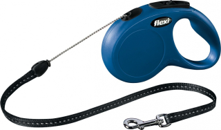 Vodítko Flexi Classic S 5m (max 12kg) lanko modrá