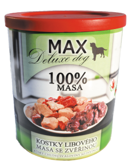 MAX deluxe kostky libové svaloviny se zvěřinou 800g