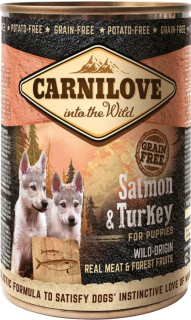 Carnilove Wild Meat Salmon & Turkey for Puppies 400g
