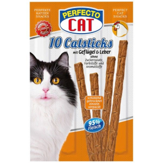 Perfecto Cat Masové tyčky játra & drůbeží 50g 10ks PRODEJNA