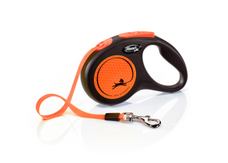Flexi new NEON S pásek 5m oranžová max 15kg