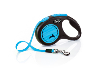 Flexi new NEON S pásek 5m modrá max 15kg