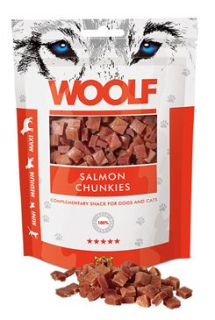 WOOLF pochoutka salmon chunkies 100g prodejna